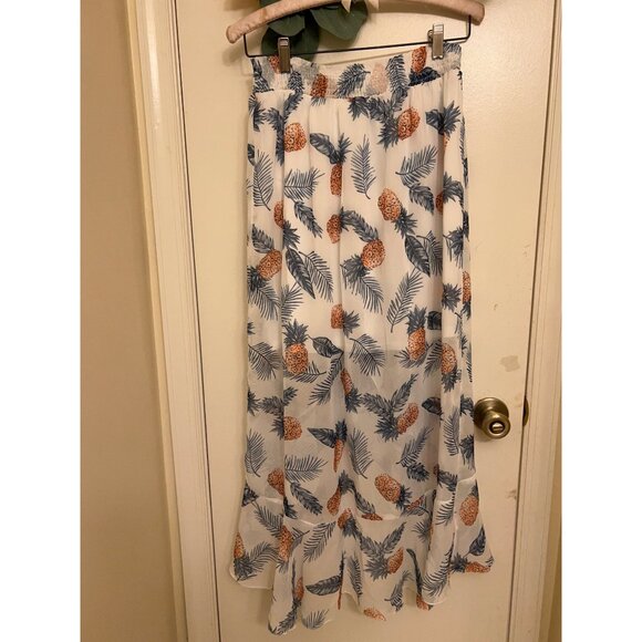 Cupshe Ruffle Chiffon Stretch Waist Maxi Medium - Picture 9 of 16